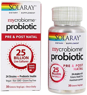 Solaray Mycrobiome® Probiotic Pre & Post Natal, 30 Enteric VegCaps