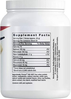 Life Extension Wellness Code™ Whey Protein Isolate Vanilla, 20 Servings