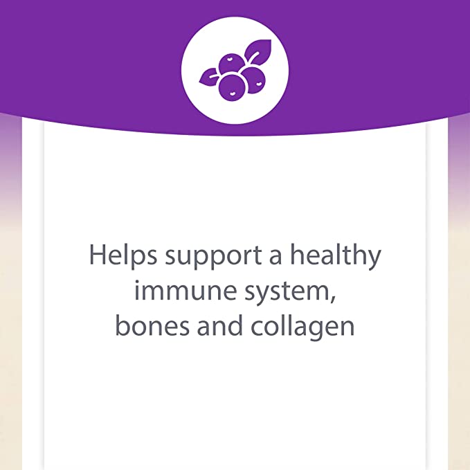 Natural Factors 100% Natural Fruit Chew C Blueberry Raspberry and Boysenberry, 500 mg, 90 Chewable Wafers