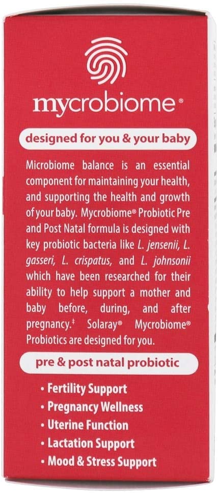 Solaray Mycrobiome® Probiotic Pre & Post Natal, 30 Enteric VegCaps