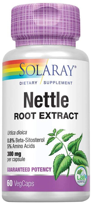 Solaray Nettle Root Extract, 300 mg, 60 VegCaps