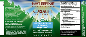 Host Defense Organic Mushrooms™ CordyChi® Extract, 1 fl oz