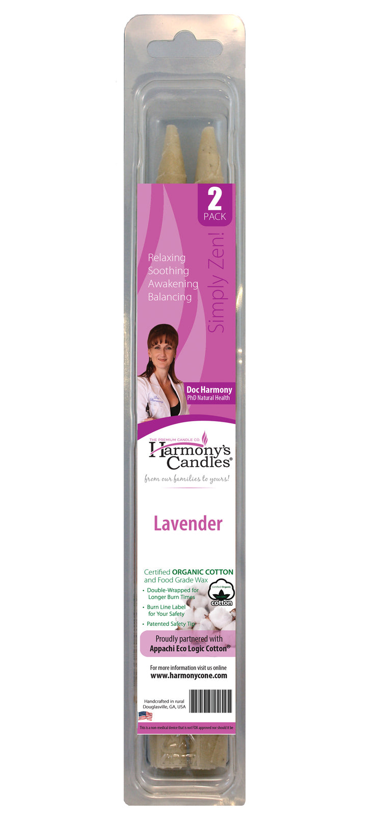Harmony&#39;s Candles Lavender 2 Pack