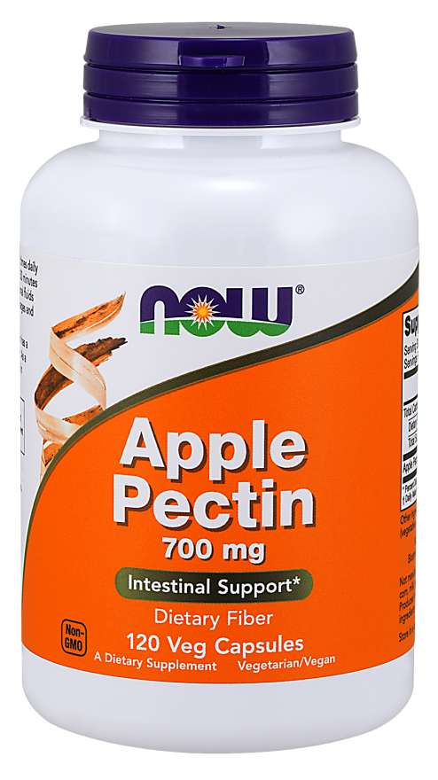 NOW Supplements, Apple Pectin 700 mg, Dietary Fiber, Intestinal Support*, 120 Veg Capsules