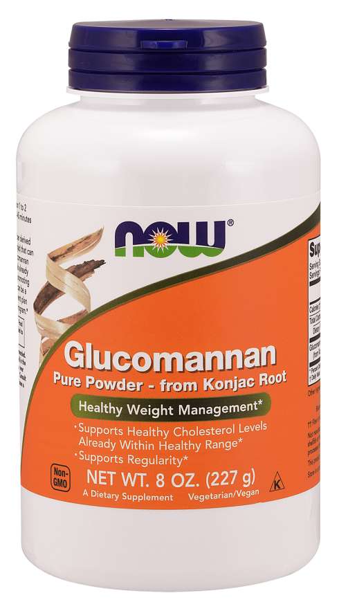 NOW Glucomannan Pure Powder, 8 oz