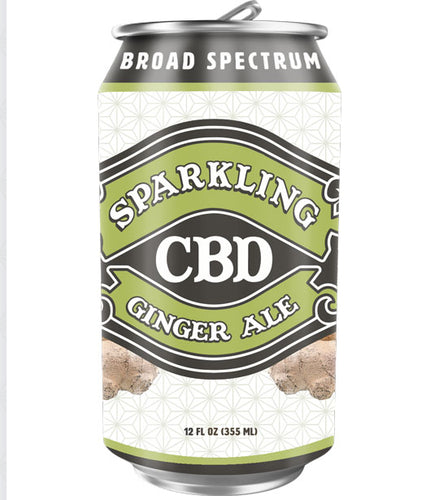 Sparkling CBD Ginger Ale 12 oz
