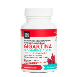 Vibrant Health, Gigartina Red Marine Algae, Plant-Based Immune Support Formula, Vegetarian, 60 capsules (15 servings)