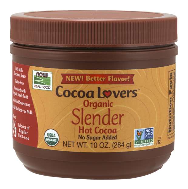 NOW Foods Cocoa Lovers™ Slender Hot Cocoa Milk Chocolate, 10 oz