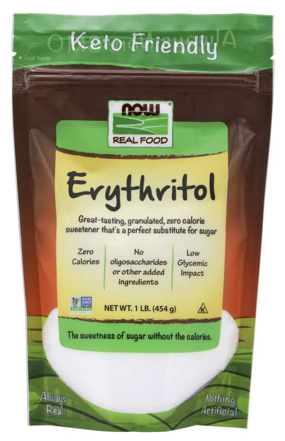 NOW Foods Real Food Erythritol, 1 lb