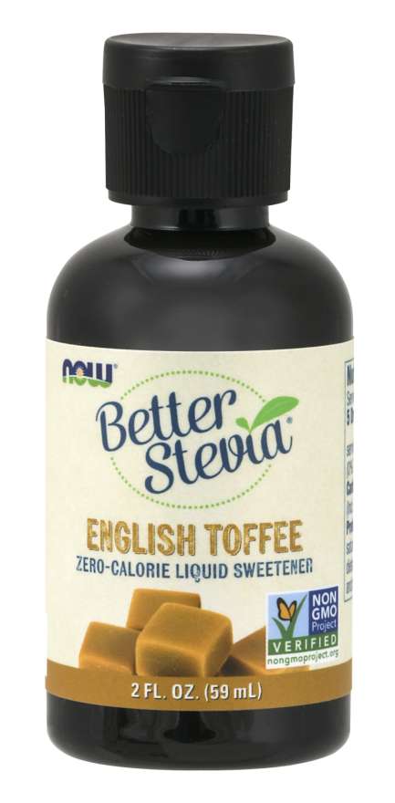 NOW BetterStevia™ Liquid Sweetener English Toffee, 2 fl oz