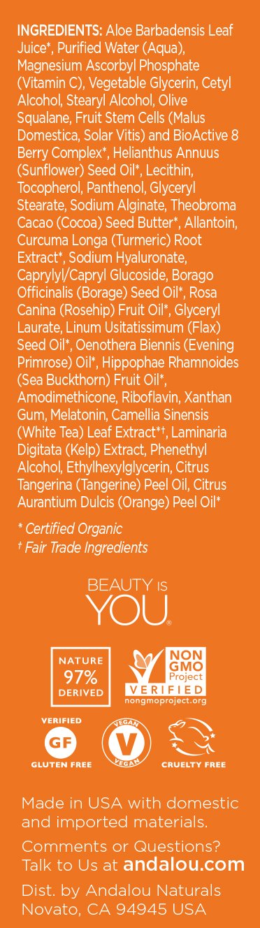 Andalou Naturals Brightening Turmeric + C Enlighten Serum, 1.1 fl oz