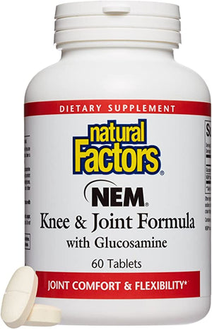 Natural Factors NEM® Knee & Joint Formula with Glucosamine, 60 Tablets