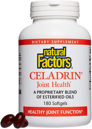 Natural Factors, Celadrin Joint Health, Promotes Flexibility, Mobility and Joint Function, Dietary Supplement, 180 softgels