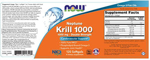 NOW Neptune Krill 1000, 120 Softgels