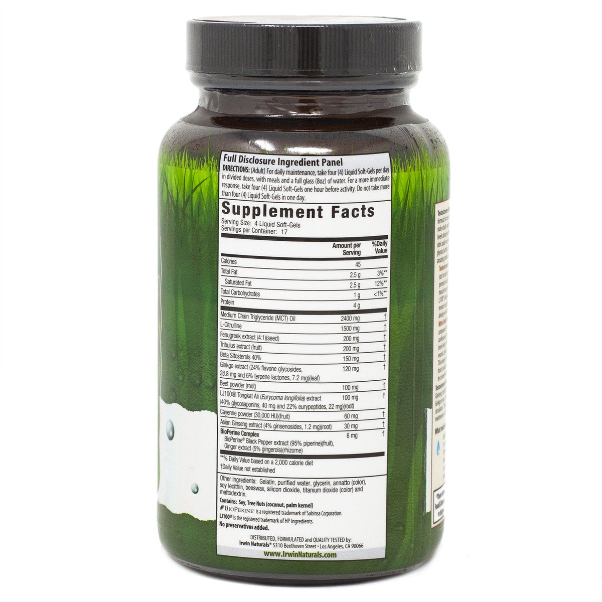 Irwin Naturals Testosterone Mega Boost RED, 68ct