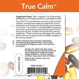 NOW Supplements, True Calm, Amino Acid blend with B Vitamins & Valerian , 90 Veg Capsules