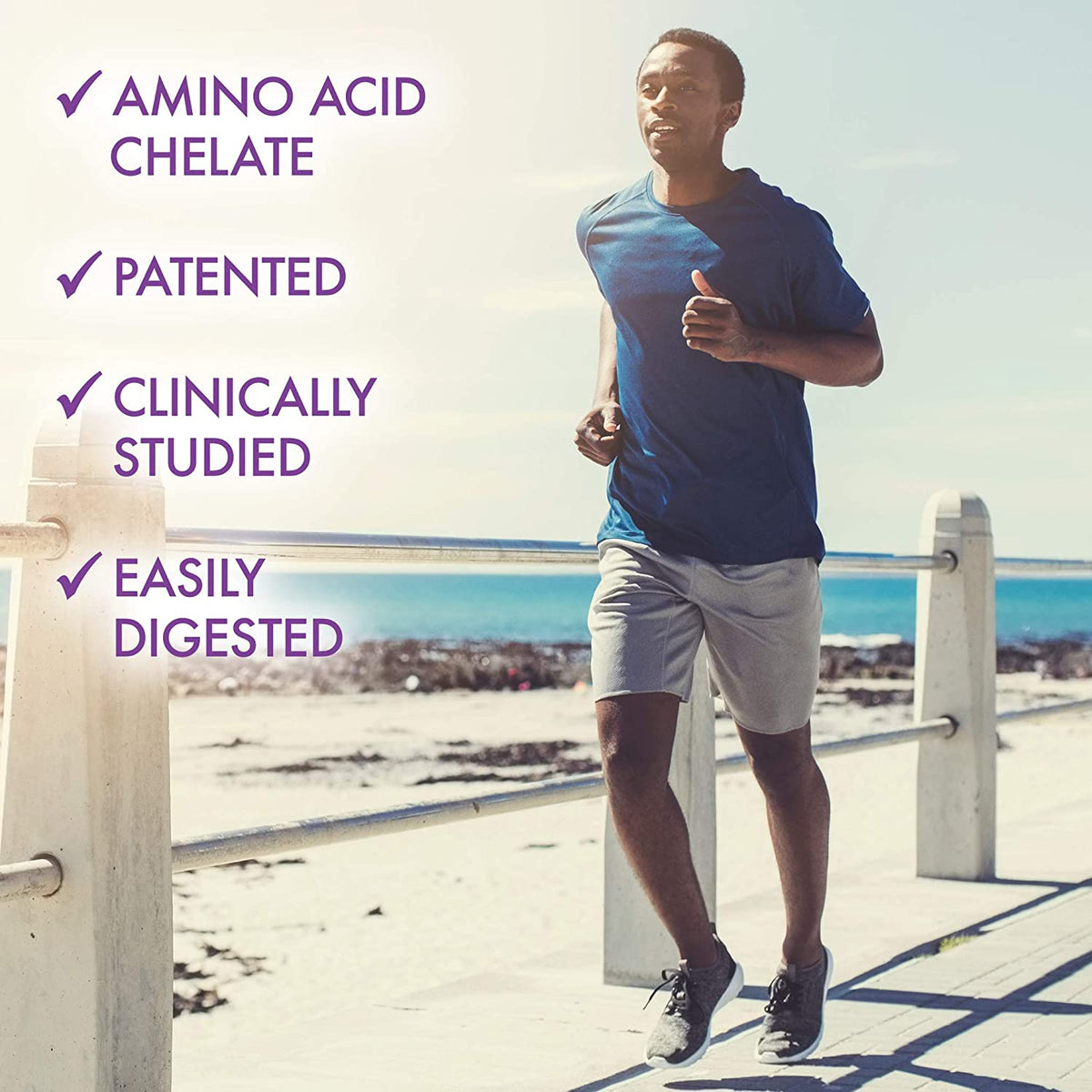 Bluebonnet Nutrition High Potency Chelated Multiminerals (Iron-Free), Albion Chelated Minerals, Soy-Free, Gluten-Free, Non-GMO, Kosher Certified, Dairy-Free, 120 Caplets, 40 Servings