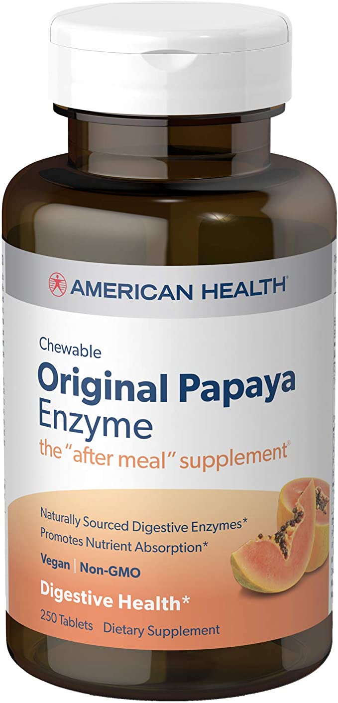 American Health Original Papaya Enzyme, 250 Tablets