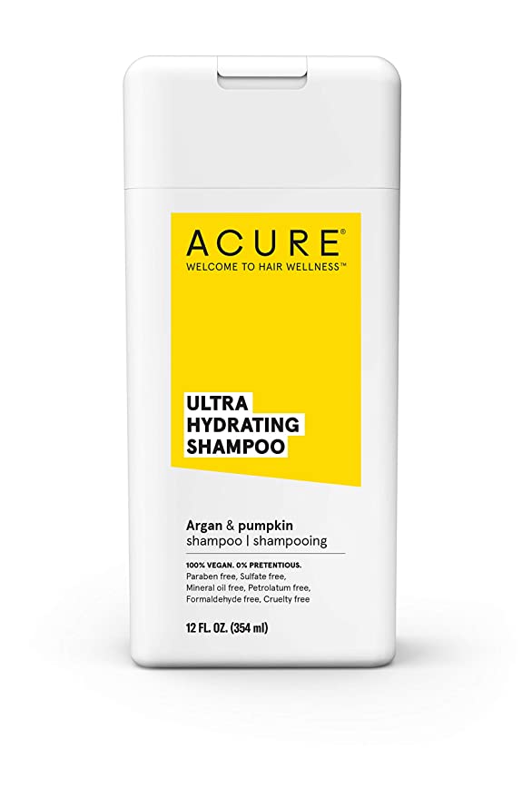ACURE Ultra Hydrating Shampoo | 100% Vegan | Performance Driven Hair Care | Argan & Pumpkin - Ultra Hydrating Moisture & Omega Fatty Acids | 12 Fl oz