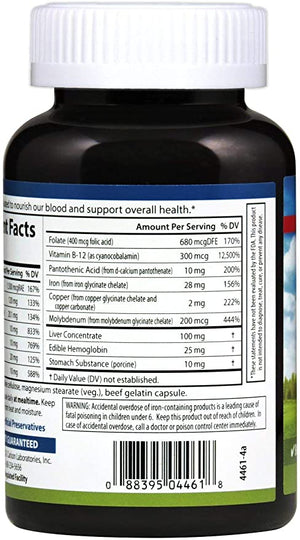 Carlson - Blood Nutrients, 28 mg Iron, Blood Development, Iron Absorption & Optimal Wellness, 180 Capsules