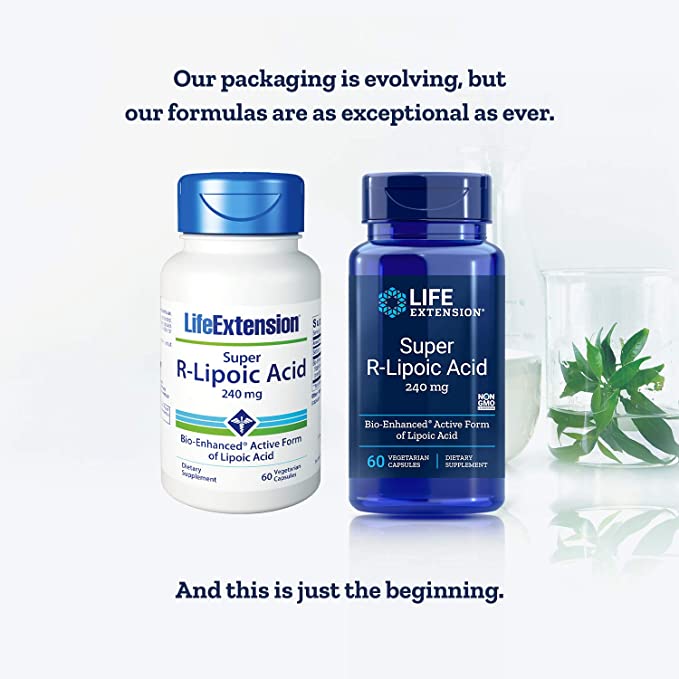 Life Extension Super R-Lipoic Acid, 240 mg, 60 Vegetarian Capsules