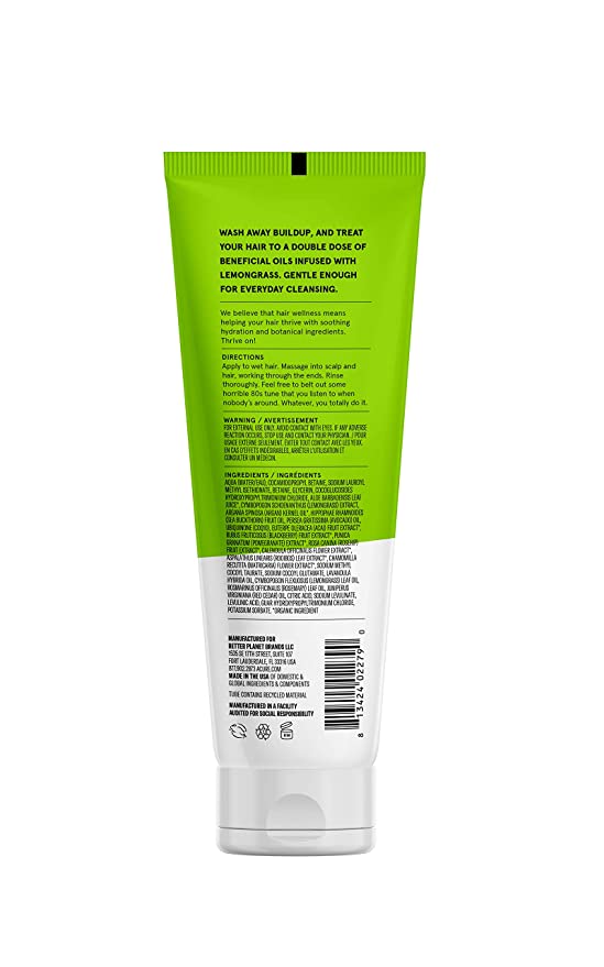 Acure Curiously Clarifying Shampoo – Lemongrass &amp; Argan Oil - Refresh &amp; Detoxify Hair with a Deep-Cleansing Formula that Removes Buildup &amp; Excess Oil, 8 Fl Oz