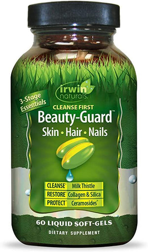 Irwin Naturals Cleanse First Beauty-Guard Essentail Nutrient Support for Healthy Liver Function - 60 Liquid Softgels - Discount Nutrition Store