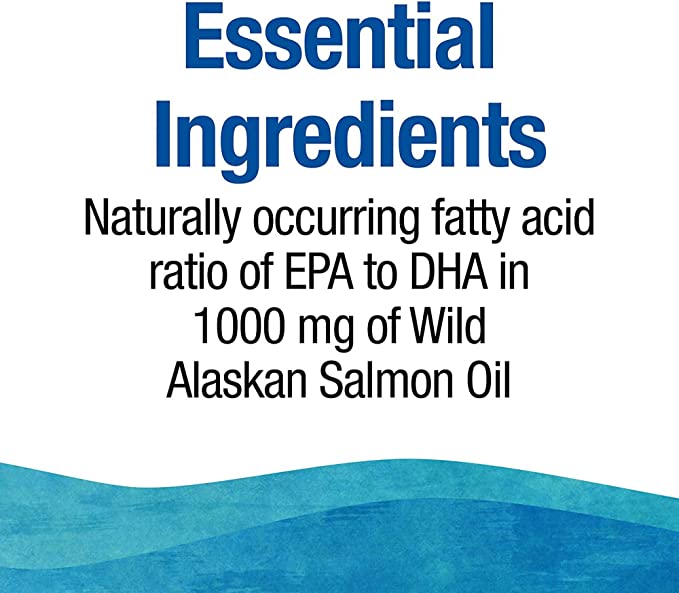 Natural Factors OmegaFactors™ Wild Alaskan Salmon Oil, 1000 mg, 180 Softgels