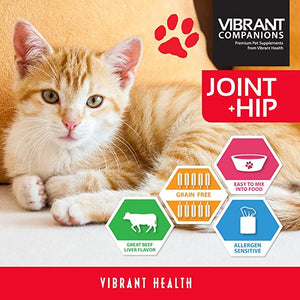 Vibrant Companions - Joint + Hip for Dogs and Cats, Supports Joint Health, Repair, and Mobility, Dairy Free, Beef Liver, 9.07 Oz
