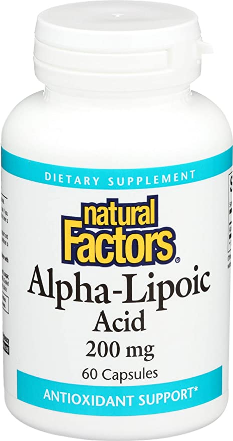 Natural Factors Alpha-lipoic Acid 200mg Capsules, 60-Count