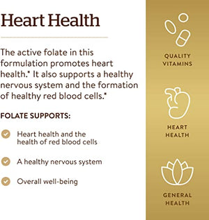 Solgar Folate, 1333 mcg DFE, 100 Tablets