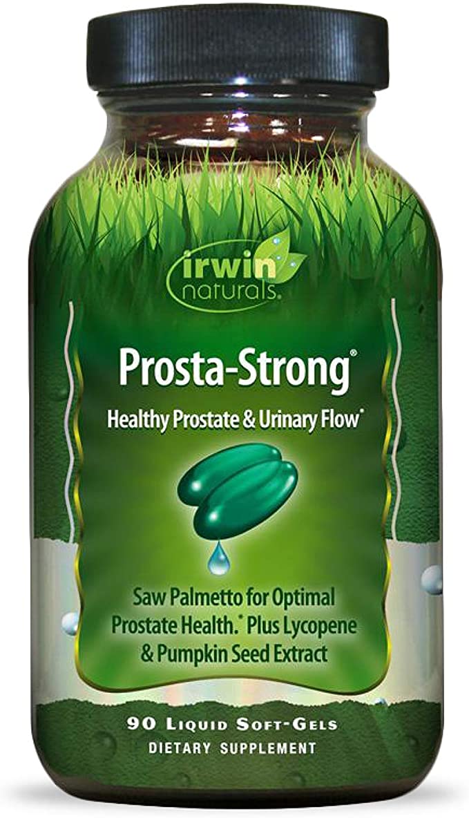 Irwin Naturals Prosta-Strong - Prostate Health Support with Saw Palmetto, Lycopene, Pumpkin Seed &amp; More - 90 Liquid Softgels