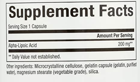 Natural Factors Alpha-lipoic Acid 200mg Capsules, 60-Count