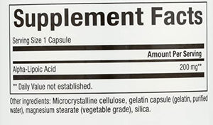 Natural Factors Alpha Lipoic Acid 200 mg 60 caps