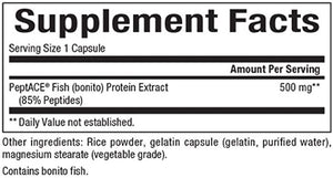 Natural Factors PeptACE® Fish Peptides, 500 mg, 90 Capsules
