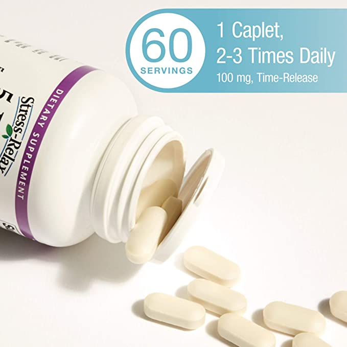 Natural Factors Stress-Relax® 5-HTP, 100 mg, 60 Enteric Coated Caplets