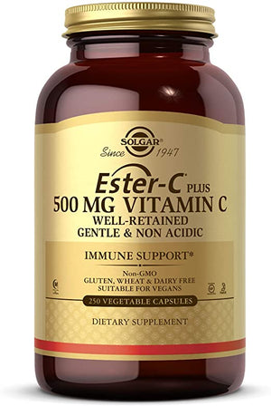 Solgar Ester-C® Plus Vitamin C, 500 mg, 250 Vegetable Capsules