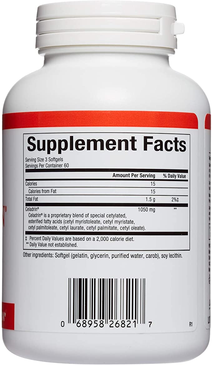 Natural Factors, Celadrin Joint Health, Promotes Flexibility, Mobility and Joint Function, Dietary Supplement, 180 softgels