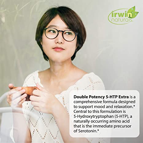Irwin Naturals Double Potency 5-HTP Extra - 60 Liquid Soft-Gels - for Relaxation &amp; Serotonin Production - 30 Servings
