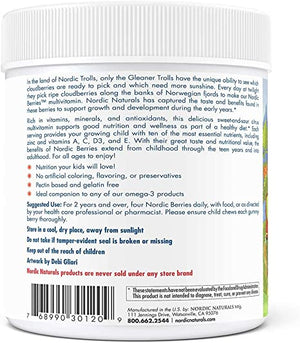 Nordic Naturals Nordic™ Berries Multivitamin Gummies for Adults & Kids Original, 120 Gummies