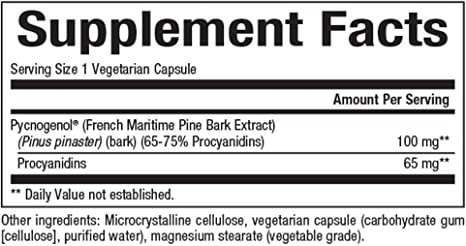 Natural Factors, Pycnogenol 100 mg, Antioxidant Support for Healthy Aging, 30 Capsules