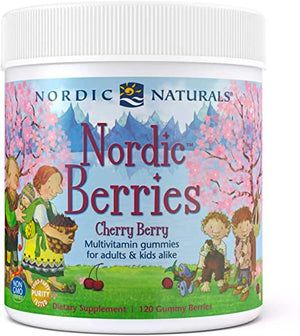 Nordic Naturals Nordic Berries™ Multivitamin Gummies for Adults & Kids Cherry Berry, 120 Gummy