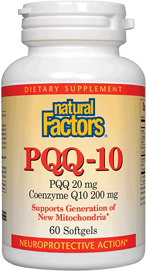 Natural Factors, PQQ-10, Supports Energy and Healthy Aging, Dietary Supplement, 60 softgels (60 Servings)
