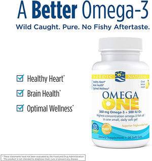 Nordic Naturals Omega ONE, 650 mg, 30 Softgels