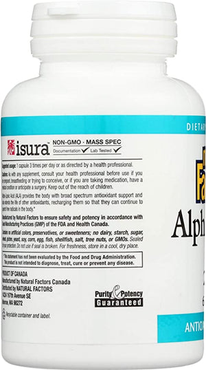 Natural Factors Alpha Lipoic Acid 200 mg 60 caps