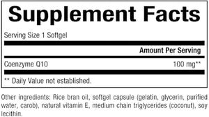 Natural Factors Coenzyme Q10, 100 mg, 60 Softgels
