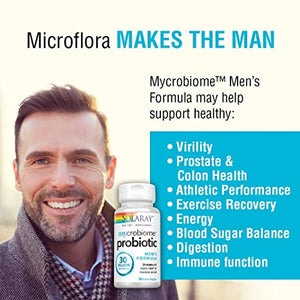 Solaray Mycrobiome™ Probiotic Men's Formula, 30 billion CFU, 30 Enteric VegCaps
