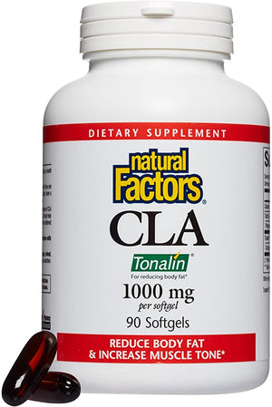 Natural Factors CLA Tonalin®, 1000 mg, 90 Softgels