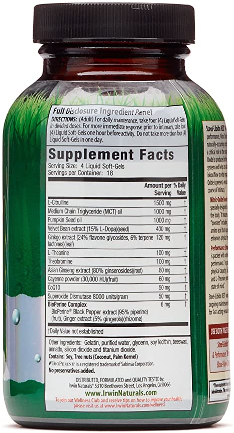 Irwin Naturals Steel Libido Red™, 75 Liquid Softgels