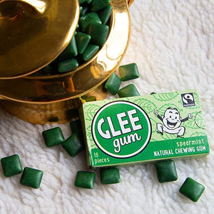 Glee Gum All Natural Chewing Gum Spearmint, 16 Pieces